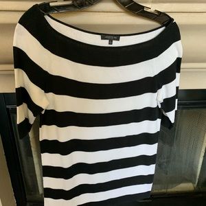 Lafayette 148 Sweater L black white